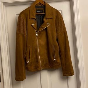 GUESS Suede Jacket tobacco color size Medium